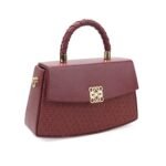 Women Hand Bag - 04355B - Small - Maroon - Image 2