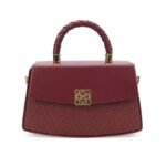Women Hand Bag - 04355B - Small - Maroon