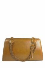 Women Hand Bag - 04448B - Large - Orange - Image 5