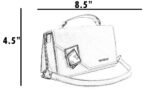 Women Hand Bag - 04860B - Brown - Small - Image 5