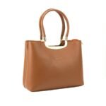 Women Hand Bag - 05505B - Large - Black - Image 2