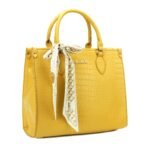 Women Hand Bag - 14789B - Large - Yellow - Image 3