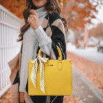Women Hand Bag - 14789B - Large - Yellow