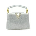 Women Hand Bag - 15162B - Small - SIlver