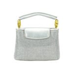 Women Hand Bag - 15162B - Small - SIlver - Image 4