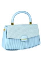 Women Hand Bag - 15210B - Small - Blue - Image 3