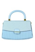 Women Hand Bag - 15210B - Small - Blue - Image 2