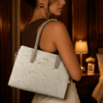 Women Hand Bag - 15572B - Large - Beige